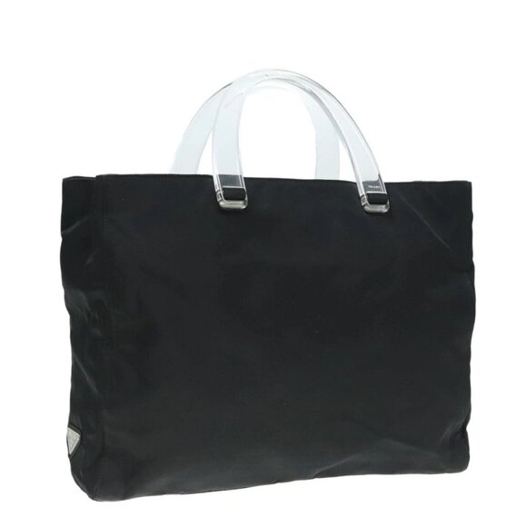 PRADA Hand Bag Nylon Black Auth yk15127 - Picture 1 of 16